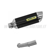 Arrow Link Pipe+Street Thunder Black Alum Exhaust/Inox KTM DUKE 390 2017 2020