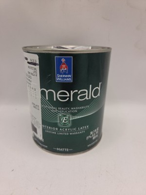 1 Qt Sherwin Williams Emerald Interior Matte Color 7571 Casa Blanca