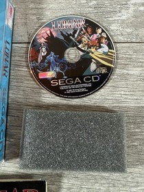 Lunar: The Silver Star (Sega CD, 1993) Complete CIB W/ Foam (Water Damage)