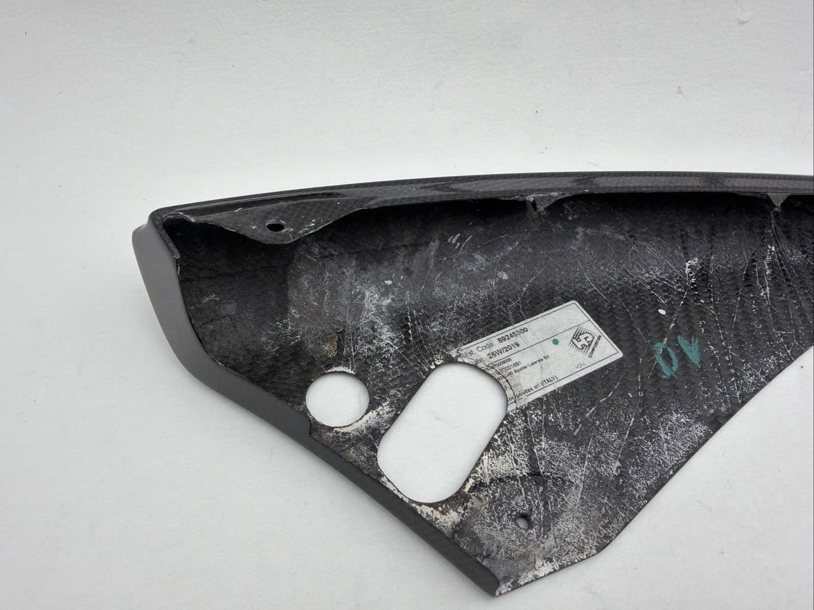 Genuine Ferrari 812 Carbon Fiber Left Front Lateral Spoiler89246300