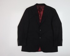 Mens UK Size 40 Ventuno 21 Regular Black Suit Jacket