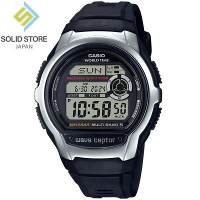CASIO WAVE CEPTOR WV-M60R-1AJF Radio Solar Digital Watch 43.7mm