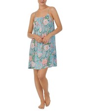 Sanctuary Women's Floral Tie-Back Mini Chemise - Blue Floral Size XS NWT