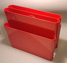 KARTELL GIOTTO STOPPINO PORTARIVISTE ORIGINALE 70' ROSSO PLASTIC ABS mari munari