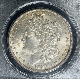 1883 O MORGAN SILVER DOLLAR PCGS MS 63 BEAUTIFUL COIN OLD GREEN RATTLER HOLDER