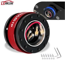 6 Bolt Universal Car Steering Wheel Ball Quick Release Hub Adapter Snap Off Kit