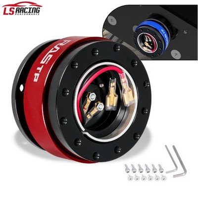 6 Bolt Universal Car Steering Wheel Ball Quick Release Hub Adapter Snap Off Kit