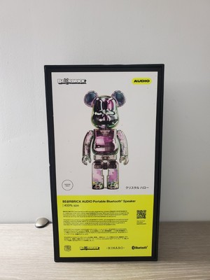 Bearbrick Audio Iridescent Portable Bluetooth Speaker 400%Crystal Halo