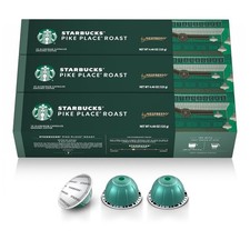Starbucks by Nespresso Vertuo, Pike Place, Medium Roast Coffee 30-count Coffee