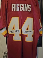 John Riggins Signed And Inscribed Redskins Jersey HOFer SB XVII MVP BECKETT COA