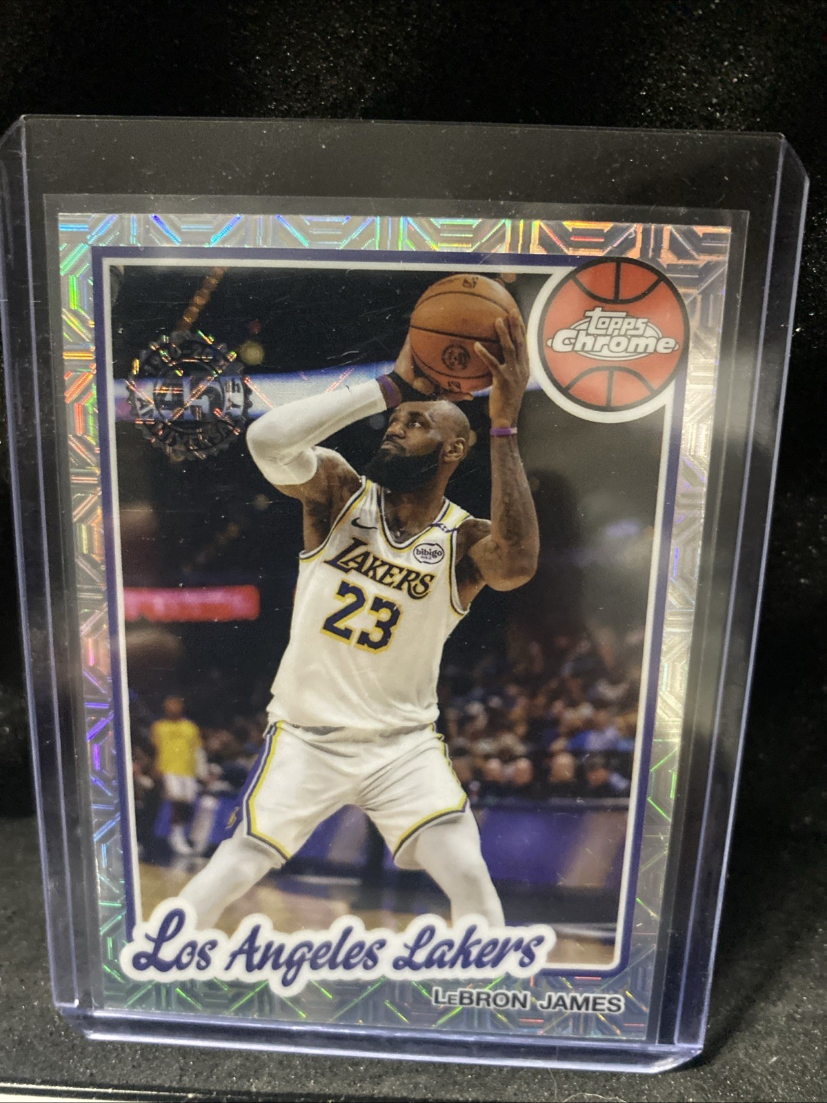 2025-26 Topps Chrome Lebron James 45th Silver Pack Mojo Lakers