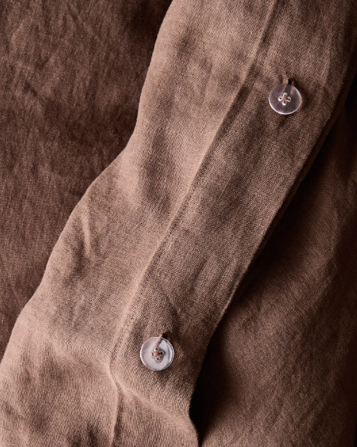 NWOT Quince Full Queen Duvet Cover Only Linen Flax Espresso