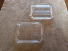 Pyrex 501-C Vintage Clear Glass Refrigerator Dish Replacement Lids Only