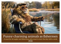 Peter Ruebsamen | Funny Charming Animals As Fishermen (Wall Calendar 2026 Din...