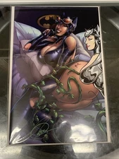 Tight Lines The Cat’s Seduction Virgin 10/25 Catwoman Jose Varese With Remark