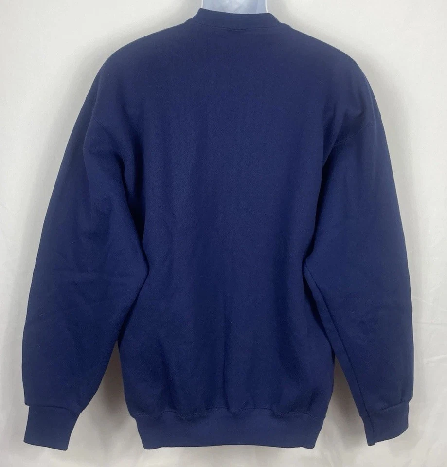 Vintage 90s Tultex Superweight Navy Blue Crewneck Sweater Men’s XL Made In USA - Image 4 of 4