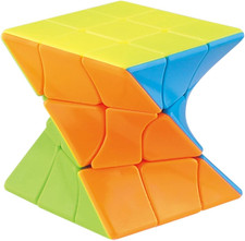 Twist 3x3 Speed Cube, Stickerless Magic Puzzle, Smooth Turning Shape-Shifting To