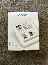 WiFi Only Barnes  Noble Nook Glowlight 4GB White BNRV500