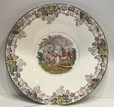 Copeland England Spode's Byron Multicolor Large Plate Platter Bowl 12 1/4''