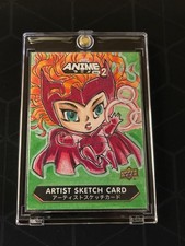 Upper Deck Marvel Anime Vol 2 Scarlet Witch 1/1 Artist Sketch Edwin Ropa SM