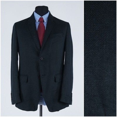 Mens Unconstructed Blazer 40R US Size MARCO POLO Grey Sport Coat Summer Jacket