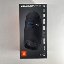 New JBL Charge 5 Portable Wireless Bluetooth Speaker Black JBLCHARGE5WIFISEBLK
