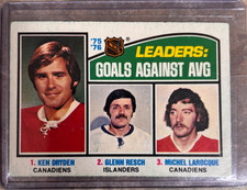 1976-77 Topps Ken Dryden Glenn Resch Michel Larocque #6 HOF
