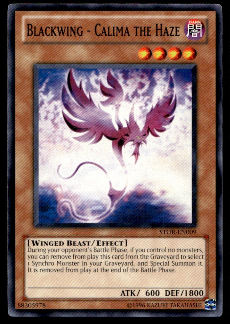 Blackwing - Calima the Haze - STOR-EN009  -YuGiOh | Buy 3 Get 5 Free