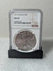 2015 Silver American Eagle $1 NGC MS69 Brown Label