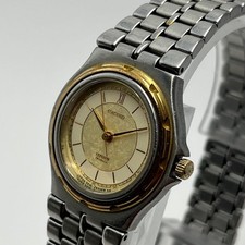 Citizen Exceed Vintage Quartz Watch Silver Gold Two-Tone 26.7mm Excellent