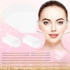 Face Lift Tape Invisible with 8 Bands, 120 Pcs Neck Lifting Tape for Face