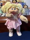 Cabbagepatch Kids Blonde Hair Doll 1986 Ok Coleco Blue Eyes HM4 Pacifier CPK