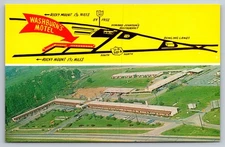 Washburn's Motel Court on 301-A N.C. near Rocky Mount 1963 Vintage Postcard