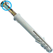 BH05914 (10 Pcs) Screw Type Solid Wall Frame Fixing with Nylon Plug, M10 X 100 M