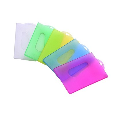 20 Pcs Business Card Plastic Sleeves Holder for Women Badge Display Protectors
