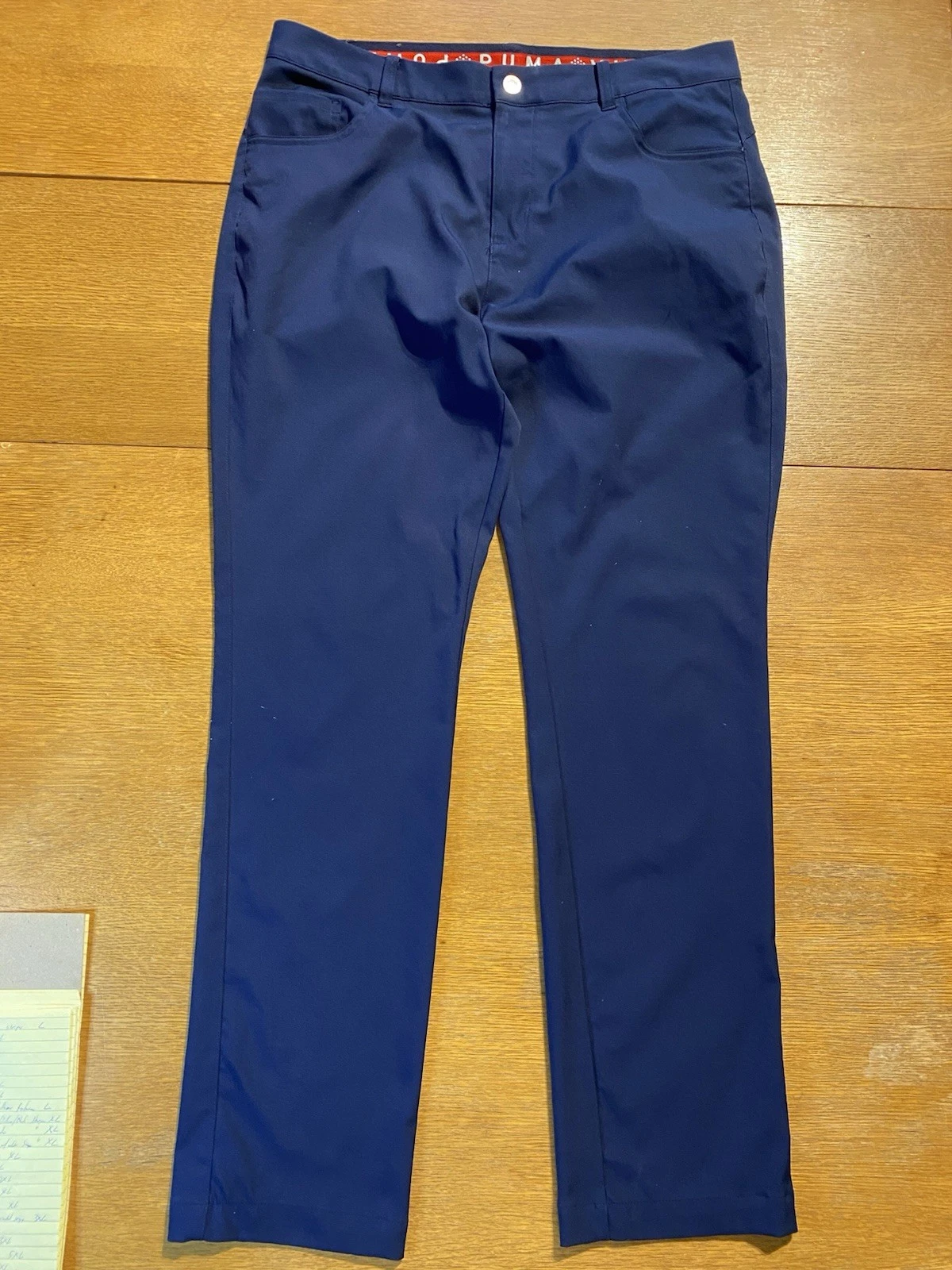 Pantaloni Puma Uomo Golf Performance Elasticizzati Taglia 34x32 Blu Materiale Asciugatura Rapida Us intime Ottimeioni