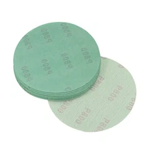10pcs 5 Inch 800 Grits Hook and Loop Sanding Discs Wet Dry Sandpaper No Hole