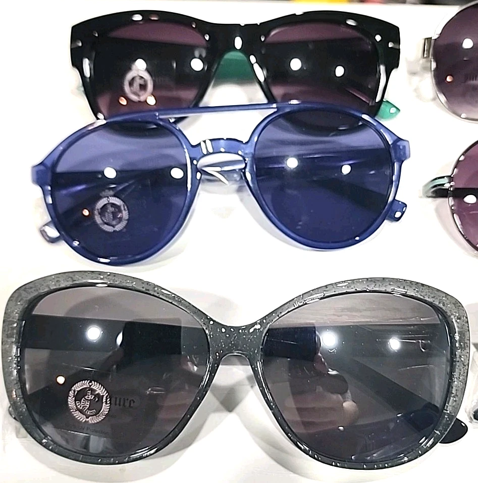 Lot Of 7 Juicy Couture Sunglasses Reseller New Aviator Cat Eyes - Image 2 of 3