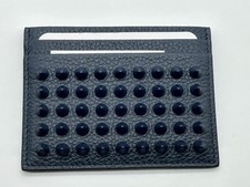 Christian Louboutin KIOS Spiked Studded Leather Card Holder Case Wallet 350
