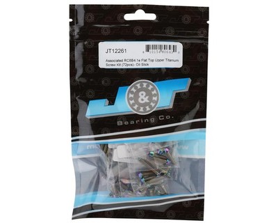 J&T Bearing Co. Team Associated RC8B4.1e Flat Top Upper Titanium Screw Kit