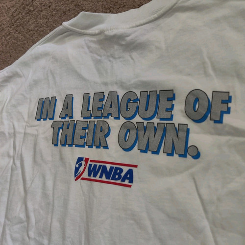 VTG New Oldstock WNBA Cleveland Rockers Shirt Size XL "In A League Of Their Own"