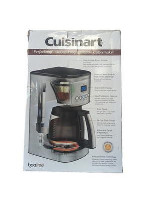 Cuisinart Perfectemp Coffee Maker, 14 Cup Progammable with Glass Carafe