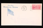 US COVER BURGOYNE AT SARATOGA FIRST DAY ISSUE SCOTT 644 ROESSLER CACHET