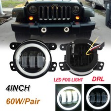 2x 4inch 30w Round Led Fog Light Driving Lamp Drl For Jeep Wrangler Jk Tj Dodge 2x 4inch 30w Round Led Fog Light Driving Lamp Drl For Jeep Wrangler Jk Tj Dodge