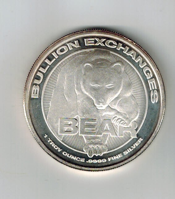 1 OZ. .999 Fine Silver Round Bulls BearsBullion Exchange eBay