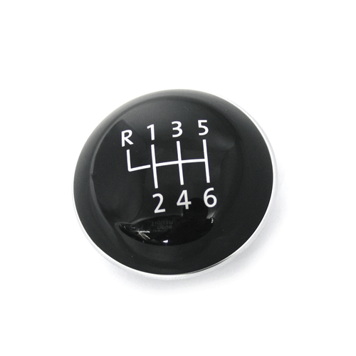 VW Badge Original Gear Knob Emblem Cap Black/Silver 6 gears eBay