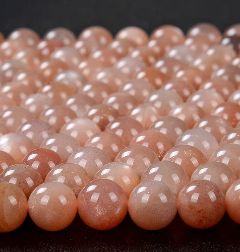 Natural Sunstone Gemstone Grade AAA Round 6MM 8MM 10MM Loose Beads (D155) - Picture 2 of 3