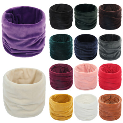 Mode Winter Kontinuierliche Farbe Weiche Farbe Samt Ring Chausade Chausa /? *?