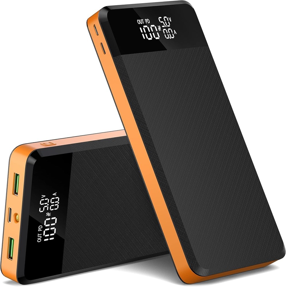 Power Bank Battery 52800mAh Fast Power Bank with Flashlight USB C Charger B319