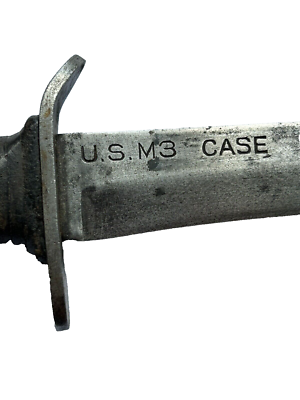 Vintage WW2 US M3 CASE FIGHTING KNIFE With USM8 SCABBARD | eBay